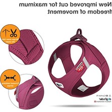 Cekar Store Yelek Koşum Demeti Kıvrımlı Toka Air-Mesh Yakut Xs
