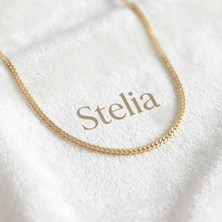 Stelia Yassı İtalyan Zincir Kadın Kolye - 45 cm
