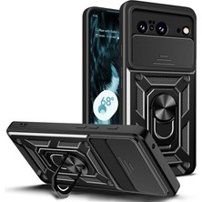 Nanospace Google Pixel 8 Pro ile Uyumlu Kılıf Kamera Korumalı Zırh Tank Sürgülü Vega Kapak
