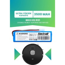 Electroll Beko Rs 8121 Batarya (Ultra Yüksek Kapasite) 3500MAH Pil Robot Süpürge Bataryası