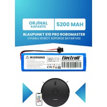 Electroll Blaupunkt S10 Pro Robomaster Batarya (Standart Kapasite) 5200MAH Pil Robot Süpürge Bataryası