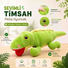 Admay Sevimli Timsah Peluş Oyuncak 40 cm – Ultra Yumuşak Büyük Boy Timsah Oyuncak, Çocuklar Için Hediye