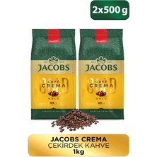 Jacobs Cafe Crema Çekirdek Kahve 500GR*2 Adet