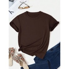 Nigrum Pardus Nıgrum Pardus Yeni Sezon Düz Renk %100 Pamuk Oversize Kız Çocuk Basıc T-Shirt