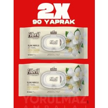 Yorulmaz Ambalaj 🌸 Fibril Yasemin Islak Mendil 180 Yaprak – Ferah Koku & Uzun Süreli Temizlik