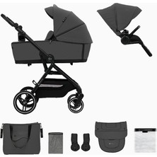 Kinderkraft Yoxı 2in1 Bebek Arabası Adaptörlü Set