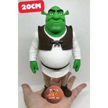 Genç 3D Shrek Koleksiyonluk Figür - 20 cm Detaylı Heykel - Nostaljik Animasyon Dekoru
