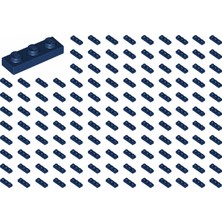 LEGO Yedek Parçalar: Plate 1x3: 100 Adet 1x3 Plate Parts Plaka Parçası Lacivert - Dark Blue Plate 3623