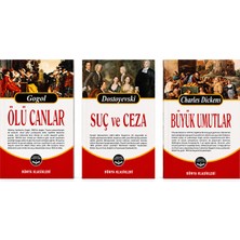 Dionis Yayınları Dünya Klasikleri Seti 3 Kitap | Suç ve Ceza – Ölü Canlar – Büyük Umutlar | Dostoyevski Gogol Charles Dickens Klasik Roman Seti Cep Boy