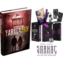 Ephesus Yayınları Yaralasar 4 Ciltli ve Sarkaç 2 Göz Bağı Yan Boyamalı Kutu Ciltli (Maral Atmaca) 2li Set