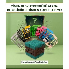LunaLab3D Stres Küpü Çim - Sonsuz Küp, Katlaç, Eğlenceli ve Taşınabilir Fidget Oyuncağı, Özel Seri, Oyun Karakteri