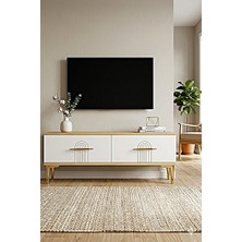 Yumedi Design TSA1215DB - Shumen Tv Stand , Tv Sehpası 120CM Safirmeşe-Beyaz