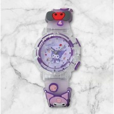 BBS Işklı Kuromi My Melodi Hello Kitty Tarçın Rulosu Kol Saati