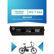 Electroll Rks DC15 Batarya 36V 7.8AH (Standart Kapasite) Güçlendirilmiş Elektrikli Bisiklet Bataryası