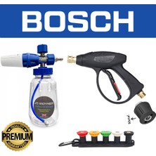 Jo Moyner Bosch Uyumlu Köpük Aparatı Köpük Tabancası Set  Köpük Yapıcı Aparat Kısa Tetik Tabancası BX120