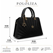 Pololiza Anne/kadın El ve Omuz Çantası / Ayarlanabilir Uzun Askılı / 2 Bölmeli / Arka Fermuarlı / Günlük