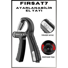 Sayaçlı Ayarlanabilir El Yayı 5-60 kg | El Bilek Parmak Önkol Kas Güçlendirici Egzersiz Aleti | Egzersiz Bilek Ön Kol Güçlendirme Aleti