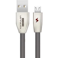 Luord-Store S53 LED Işıklı Micro USB Kablo 1m 3A - Siyah