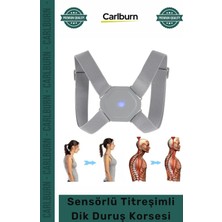 Carlburn Özel Üretim Akıllı Şarjlı Ergonomik Omurga Destekli Kamburluk Önleyici Sensörlü Titreşimli Dik Duruş