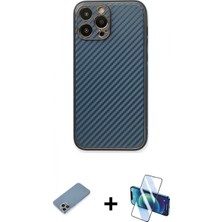 Pileli Store Pilelistore™ iPhone 13 Pro Kılıf Ahenk Işık - Siyah 3D Antistatik Seramik Nano Ekran Koruyucu + Shine Kamera Lens Koruma Cam - Gı