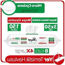 Aesco Sleepy Easy Clean Beyaz Sabun Katkılı Mopa Uyumlu Yer Temizlik Havlusu&mendili 3X50 (150 Yaprak)