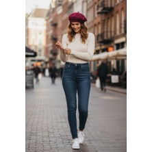 Giyu Shop Kadın Fransız Keçe Ressam Bere