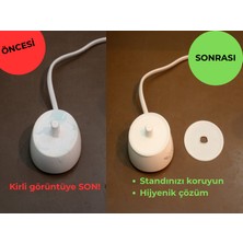 Şarjlı Diş Fırçası Stand Altlığı | Su & Leke Önleyici Koruyucu (Uyumlu)