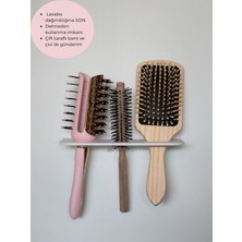 Duvara Monte Saç Fırçası Tutucu | Delmeden Banyo Organizer