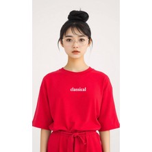 Nigrum Pardus Nıgrum Pardus Yeni Sezon Classical Baskılı %100 Pamuk Büyük Beden Kadın T-Shirt