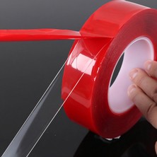Çemi 2 Adet Süper Güçlü Çift Taraflı Şeffaf Akrilik Montaj Bandı 2 Metre - Su Geçirmez