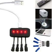 Powermaster PM-29140 4in1 Sm-2p Soket 3.7V Lityum Pil USB Splitter Şarj Aleti