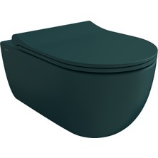 Bocchı Bocchi V-Tondo Rimless Asma Klozet - Mat Petrol Mavi̇si̇ - 1416-071-0128