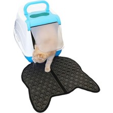Aesco Byens Kedi Kumu Paspası Kedi Tuvalet Önü Paspası Elekli Paspas Tuvaleti Mama Kum Halısı Yıkanabilir (50X50)