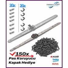 Çınaroğlu Ticaret Beko D 3002 Bulaşık Makinesi Alt ve Üst Pervane Takımı + 150 Adet Pas Koruyucu + Stoper Pimi (40 Adet)
