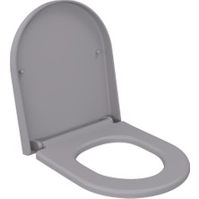 Bocchı Bocchi Pure S Klozet Kapaği - Mat Gri̇ - A0302-006