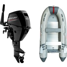 Marinport 3.70 Alüminyum Taban Şişme Bot + Mercury 9.9 Hp Deniz Motoru