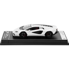Poster Cars Hyper Car Lamborghini Countach Lpı 800-4 Bianco Siderale -League Collection 1/64 Model Araba