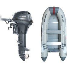 Marinport 4.00 Alüminyum Taban Şişme Bot + Yamaha 9.9 Hp Deniz Motoru