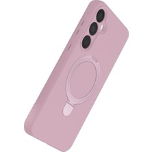 TKÇ Mey Ithalat®  Samsung Galaxy A25 5g Regal Magsafe Standlı Kapak - Açık Pembe