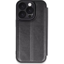 TKÇ  Iphone 16 Pro Max Kılıf Flip Cover - Siyah