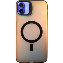 TKÇ Mey Ithalat®  iPhone 16 Plus Kılıf Primera Magsafe Standlı Kapak - Siyah
