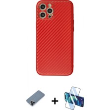Pileli Store Pilelistore™ iPhone 12 Pro Max Kılıf Ahenk Işık - Siyah 3D Antistatik Seramik Nano Ekran Koruyucu + Metal Kamera Lens Koruma Cam - Sh