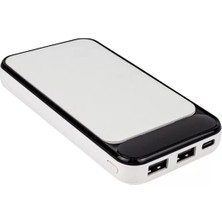 MarkEntegra S-Link IP-G2710 10000 Mah 2 USB Port LCD Göstergeli Beyaz Powerbank