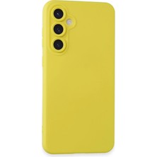 TKÇ Mey Ithalat®  Samsung Galaxy S24 Kılıf Nano Içi Kadife Silikon - Sarı