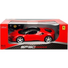 E-Vitrin 97300 1:14 Ferrari SF90 Stradale Işıklı Uzaktan Kumandalı Araba 34 cm -Sunman