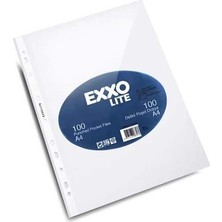 Exxo Lite Eko. A4 Delikli Poşet Dosya 100 Lü Paket
