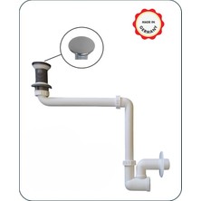Dallmer Yer Kazandıran Lavabo Sifonu 137 - Taşma Deliksiz,Lavabo Dolabında ve Çekmecesinde,Lavabo Altında Duvara Bitişik Montajlı Koku Önleyici S Sistemi,Kolay Temizlenir Giderli, Ayarlanabilir Borulu