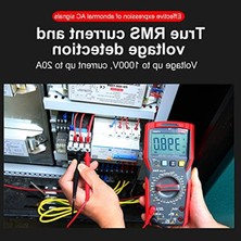 Aesco Unı-T Ut 89X Dijital Multimetre True Rms Ncv 1000V Ac/dc 20A Ac/dc
