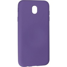 TKÇ Mey Ithalat®  Samsung Galaxy J7 Pro / J730 Kılıf Nano Içi Kadife Silikon - Mor