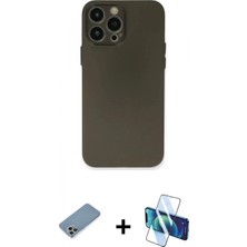 Pileli Store Pilelistore™ iPhone 13 Pro Kılıf Atlas Minimal Prime - Siyah 3D Antistatik Seramik Nano Ekran Koruyucu + Shine Kamera Lens Koruma Cam - Gı